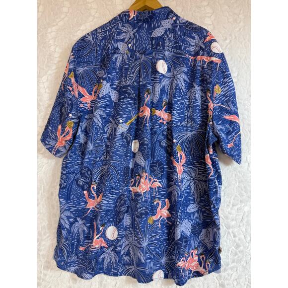 Cubs MLB x Tommy Bahama Lot of 2 Blue Tropical Baseball Button Down Shirts XXL - Picture 7 of 16